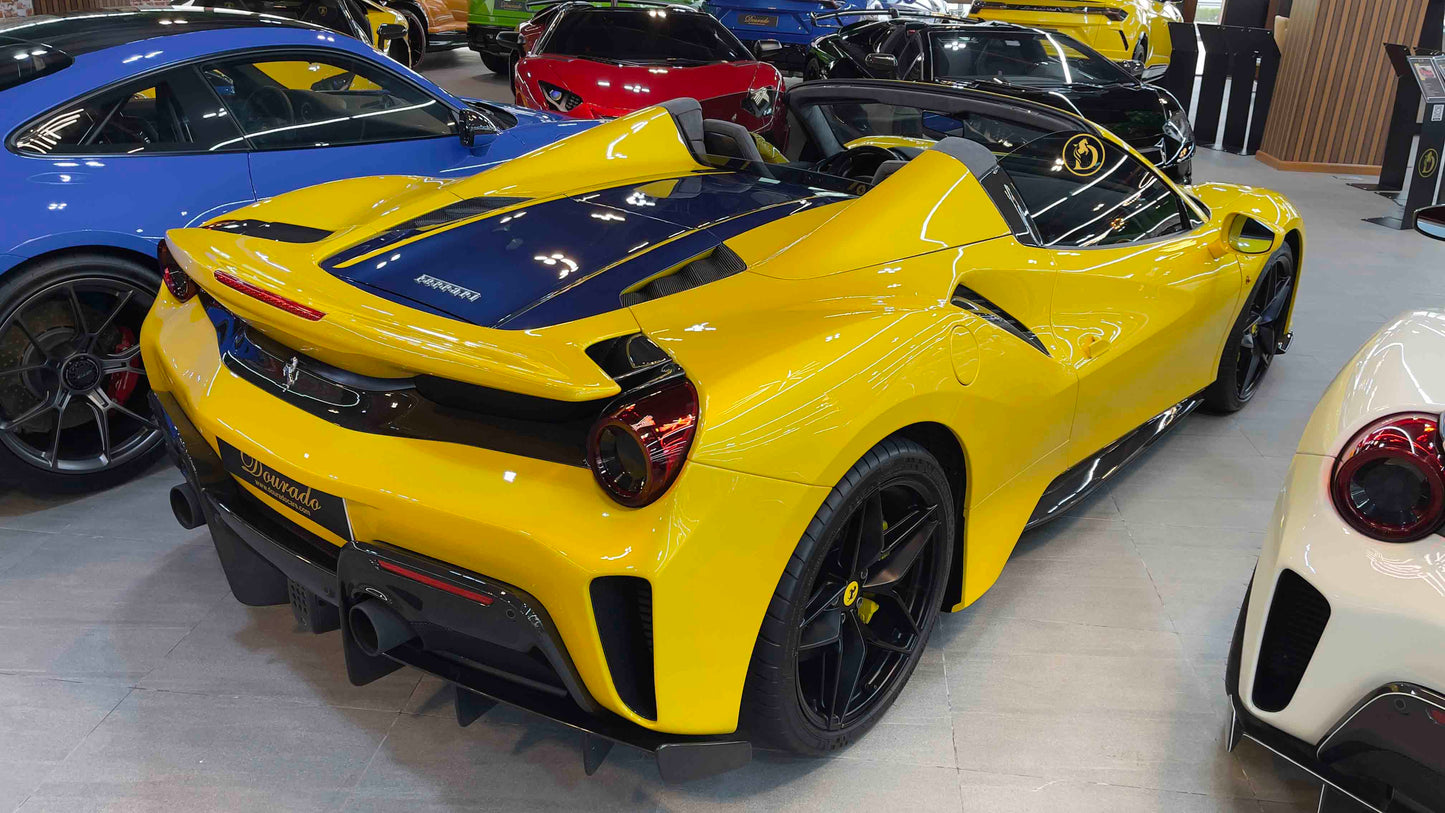 Ferrari 488 Pista Spider | 2020 | Giallo Modena | Full Carbon Fiber | 720 HP