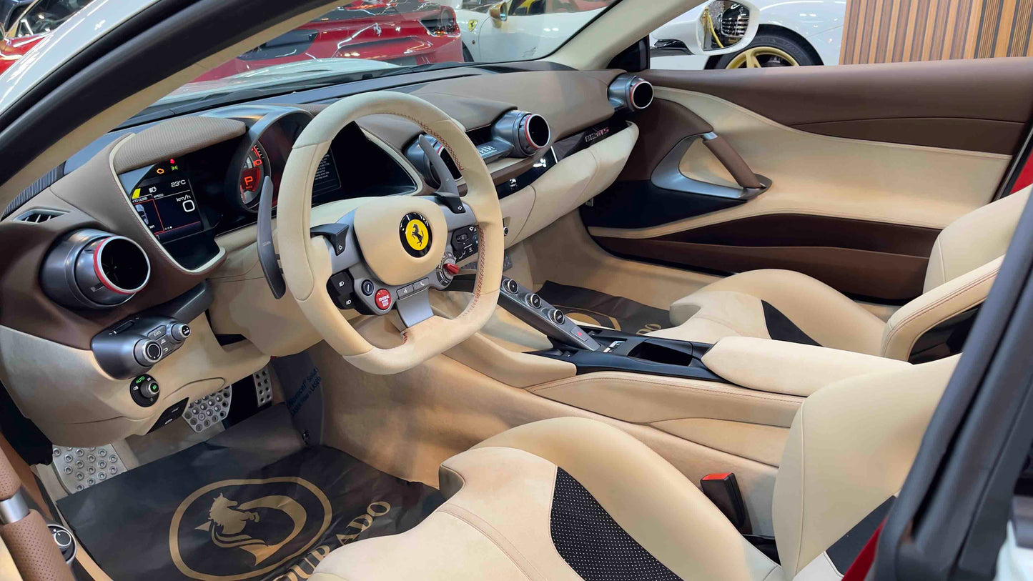 Ferrari 812 GTS | 2022 | Bianco Italia | Full Carbon Fiber | 6.5L V12 | 789 HP
