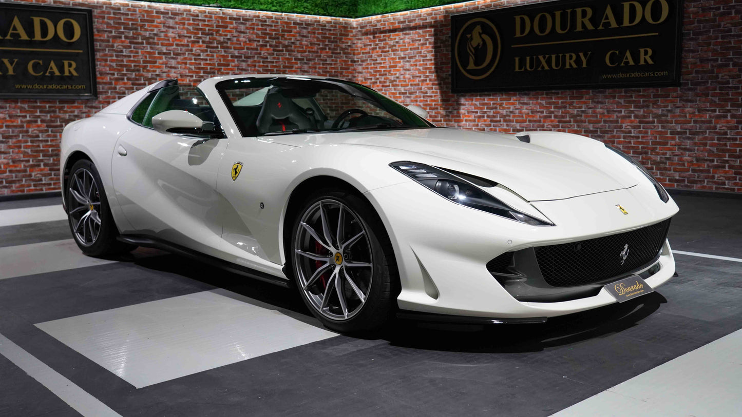 Ferrari 812 GTS | 2022 | Bianco Avus | Full Carbon Fiber Interior | 6.5L V12 | 789 HP
